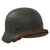 Original German WWII Heer Army M35 Single Decal Steel Helmet with 1940 Dated 55cm Liner and Chinstrap - Stamped SE62 Original Items