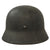 Original German WWII Heer Army M35 Single Decal Steel Helmet with 1940 Dated 55cm Liner and Chinstrap - Stamped SE62 Original Items