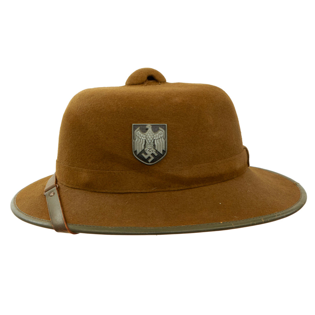Original German WWII 2nd Model Afrikakorps DAK Sun Helmet by APN Dated 1942 - Size 58 Original Items