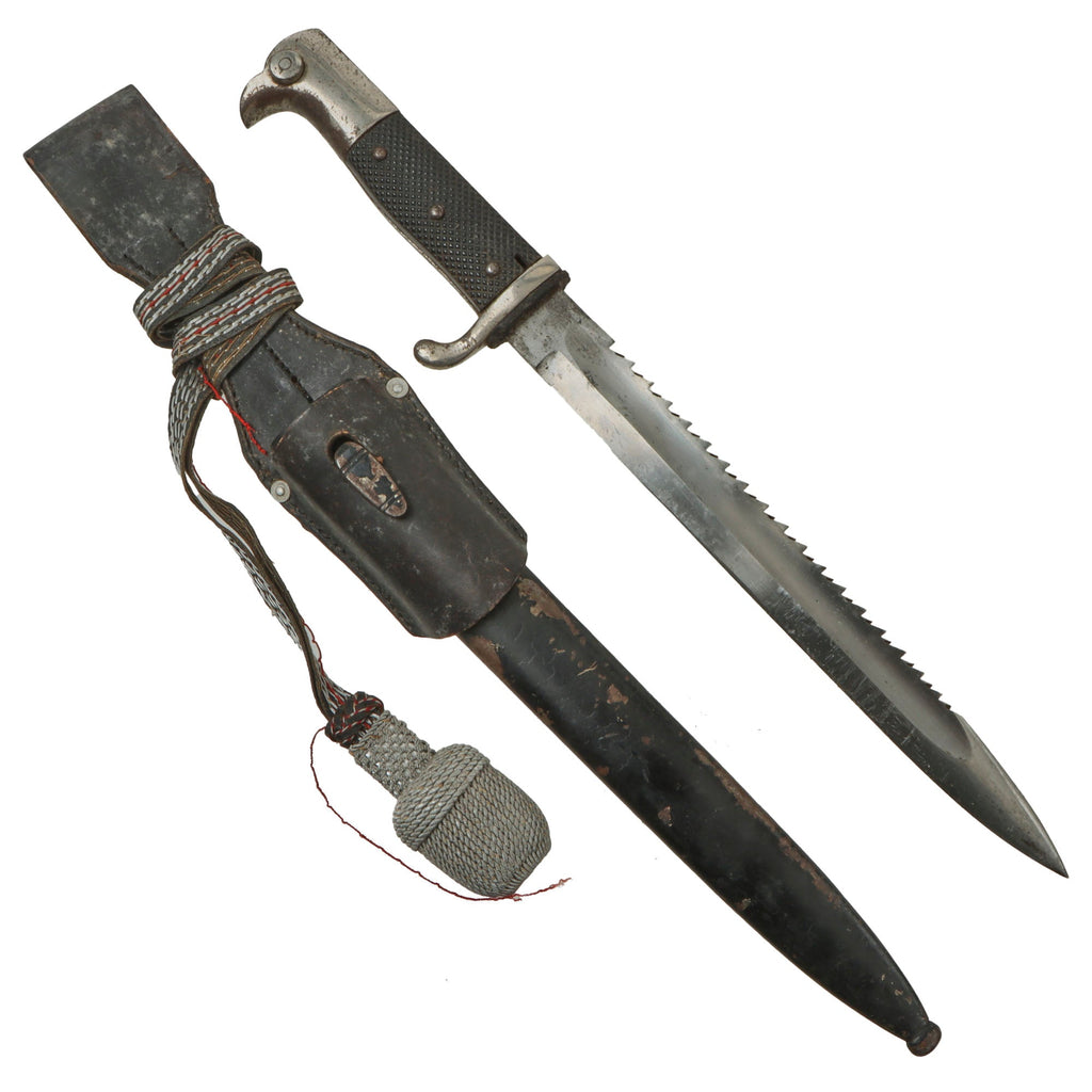 Original German Pre WWII Long Dress Sawback Bayonet by Carl