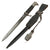 Original German WWII Fireman's Long Dress Sawback Bayonet with Scabbard, Frog, and Troddel Knot Original Items