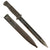 Original German WWII 1941 Dated SG 84/98 III 98k Bayonet by Alcoso-Werk with Matching Scabbard, Serial No. 991 v
