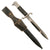 Original German WWII Rare Fireman's Short Dress Sawback Bayonet by F.W. Höller with Scabbard and Frog Original Items