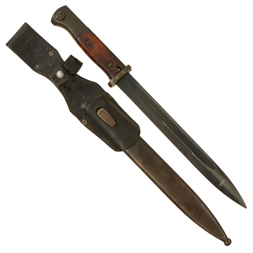 Original German WWII 1939 dated 98k Bayonet by E. & F. Hörster with Scabbard & Frog - Matching Serial 9446 e Original Items