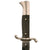 Original German WWII Fireman's Long Dress Sawback Bayonet by Rare Maker Johann Leupold AG with Scabbard and Frog Original Items