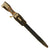 Original German WWII Police Style Long Dress Bayonet by WKC Waffenfabrik with NSKOV Emblem Stag Grips and Scabbard Original Items