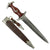 Original German Early WWII SA Dagger by Rare Maker Emil Voos of Solingen with Scabbard and Hanger - McSARR Rarity Rated 8 of 10 Original Items