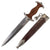 Original German WWII Excellent Early SA Dagger by J.P. Sauer & Sohn of Suhl with Scabbard and Hanger Clip Original Items