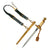 Original WWII German 2nd Model Naval Dagger by F.W. Höller with Lightning Bolt Scabbard, Lion Hangers, and Portepee Original Items