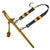 Original WWII German 2nd Model Naval Dagger by F.W. Höller with Lightning Bolt Scabbard, Lion Hangers, and Portepee Original Items