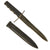 Original Italian WWII M.V.S.N. Fascist Militia Blackshirts 2nd Pattern Fighting Dagger with Scabbard Original Items