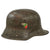 Original German WWI Bulgarian WWII Reissue M16 Stahlhelm with Crest & Liner - Replaced Chinstrap Bale - Si 66 Original Items