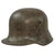 Original German WWI Bulgarian WWII Reissue M16 Stahlhelm with Crest & Liner - Replaced Chinstrap Bale - Si 66 Original Items