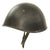 Original WWII Italian M33 Lightweight Parade Helmet Painted Black with MVSN Militia Stencil Original Items