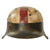 Original German WWII M42 Luftwaffe Helmet with Replicated Medic Paint and 1943 Dated 52cm Liner - ckl60 Original Items