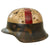 Original German WWII M42 Luftwaffe Helmet with Replicated Medic Paint and 1943 Dated 52cm Liner - ckl60 Original Items