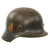 Original German WWII Luftwaffe Named M35 Double "Droop Tail" Decal Steel Helmet with 1938 Dated Liner - marked ET62 Original Items
