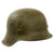 Original German WWII Named M42 Textured Paint Helmet with USGI Added Insignia and 1940 Dated 57cm Liner - stamped NS64 Original Items