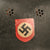 Original German WWII M34 Square Dip NSDAP Double Decal Civic Police Steel Helmet with 57cm Liner & Chinstrap - Ordnungspolizei Original Items