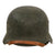 Original German WWII Army Heer No Decal M40 Steel Helmet with 57cm Liner and Chinstrap - Q64 Original Items