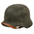 Original German WWII Army Heer No Decal M40 Steel Helmet with 57cm Liner and Chinstrap - Q64 Original Items