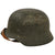 Original German WWII Army Heer No Decal M40 Steel Helmet with 57cm Liner and Chinstrap - Q64 Original Items