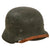 Original German WWII Army Heer No Decal M40 Steel Helmet with 57cm Liner and Chinstrap - Q64 Original Items
