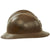 Original French WWII Italian Captured & Reissued M26 Adrian Helmet with Italian Air Force Insignia & Liner Original Items