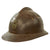 Original French WWII Italian Captured & Reissued M26 Adrian Helmet with Italian Air Force Insignia & Liner Original Items