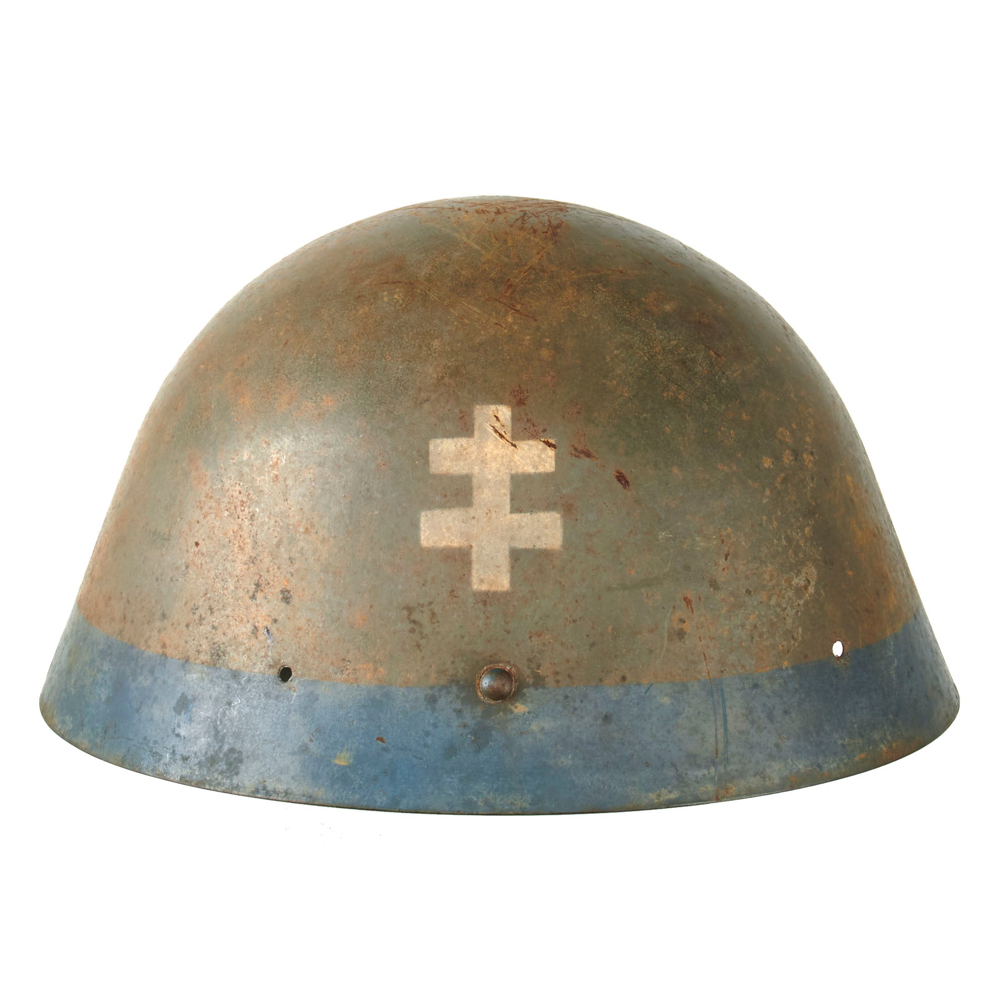 Original Slovakia Pre-WWII Vz32 M32 Egg-Shell Steel Helmet Shell