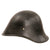 Original Netherlands WWII Dutch M34 Steel Helmet With Regional Police Insignia Decal - Liner & Rare Neck Guard Original Items