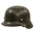 Original German WWII Finnish Issued Post War Decorated M35 Steel Helmet with 57cm Liner & Chinstrap - EF64