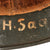 Original German WWII Finnish Issued Post War Decorated M35 Steel Helmet with 57cm Liner & Chinstrap - EF64