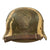 Original Finnish Continuation War German M35 Helmet with Sanitized Infantry Regiment 46 Skull Paint Job - EF64 Original Items