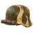 Original Finnish Continuation War German M35 Helmet with Sanitized Infantry Regiment 46 Skull Paint Job - EF64 Original Items