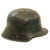 Original Imperial German WWI M16 Stahlhelm Army Helmet Shell with Partial Leather Liner & Wartime-Refurbishment & Repaint - Marked ET64 Original Items
