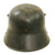 Original Imperial German WWI M16 Stahlhelm Army Helmet Shell with Partial Leather Liner & Wartime-Refurbishment & Repaint - Marked ET64 Original Items