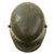 Original Imperial German WWI M16 Stahlhelm Army Helmet Shell with Partial Leather Liner & Wartime-Refurbishment & Repaint - Marked ET64 Original Items