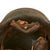 Original Imperial German WWI M16 Stahlhelm Army Helmet Shell with Partial Leather Liner & Wartime-Refurbishment & Repaint - Marked ET64 Original Items