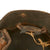 Original Imperial German WWI M16 Stahlhelm Army Helmet Shell with Partial Leather Liner & Wartime-Refurbishment & Repaint - Marked ET64 Original Items