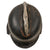 Original German WWII M34 Square Dip Fire Luftschutz Protection Police Helmet Shell with Double Decals & Comb Original Items