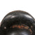 Original German WWII M34 Square Dip Fire Luftschutz Protection Police Helmet Shell with Double Decals & Comb Original Items