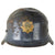 Original German WWII Early M34 Civic Square Dip RLB Air Defense Steel Helmet with Liner Original Items