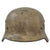 Original German WWII Luftwaffe Single Decal M40 Helmet Shell with Replica Snow Camouflage - Size 62 Shell Original Items