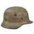 Original German WWII Luftwaffe Single Decal M40 Helmet Shell with Replica Snow Camouflage - Size 62 Shell Original Items