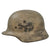 Original German WWII Luftwaffe Single Decal M40 Helmet Shell with Replica Snow Camouflage - Size 62 Shell Original Items