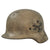Original German WWII Luftwaffe Single Decal M40 Helmet Shell with Replica Snow Camouflage - Size 62 Shell Original Items