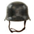Original German Pre-WWII Early M34 Square Dip First Pattern Order Police Helmet with Double Decals - Orpo Original Items