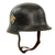 Original German Pre-WWII Early M34 Square Dip First Pattern Order Police Helmet with Double Decals - Orpo Original Items