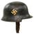 Original German Pre-WWII Early M34 Square Dip First Pattern Order Police Helmet with Double Decals - Orpo Original Items